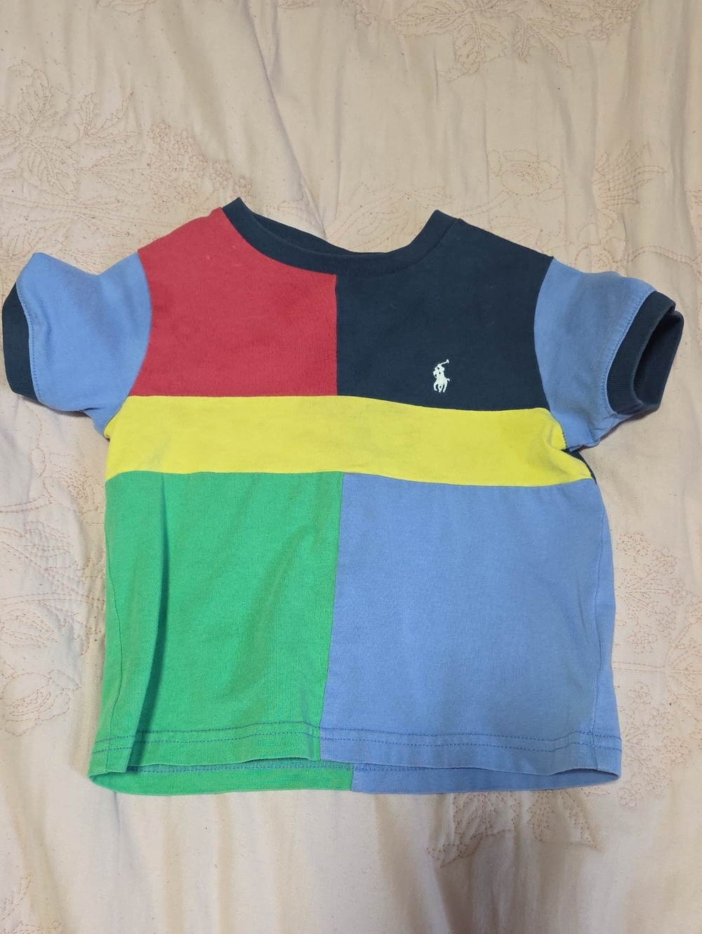 Polo by Ralph Lauren Multicolor Block Short Sleeve Tee